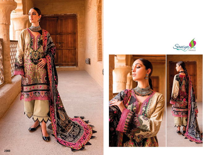 Saniya Trendz ST Jade Wholesale Cotton Pakistani Dress Material